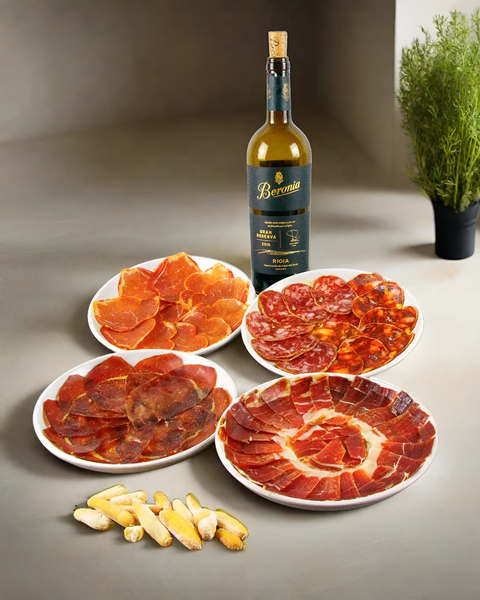 Iberico Bellota Cured Meat Selection & Red Wine (Free Shipping 🚚)