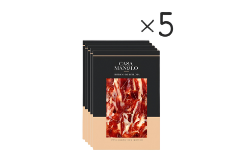 Pata Negra Premium 100% Iberico Ham, Hand-Carved (5x Saving Pack)