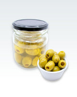 Pitted Green Queen Olives