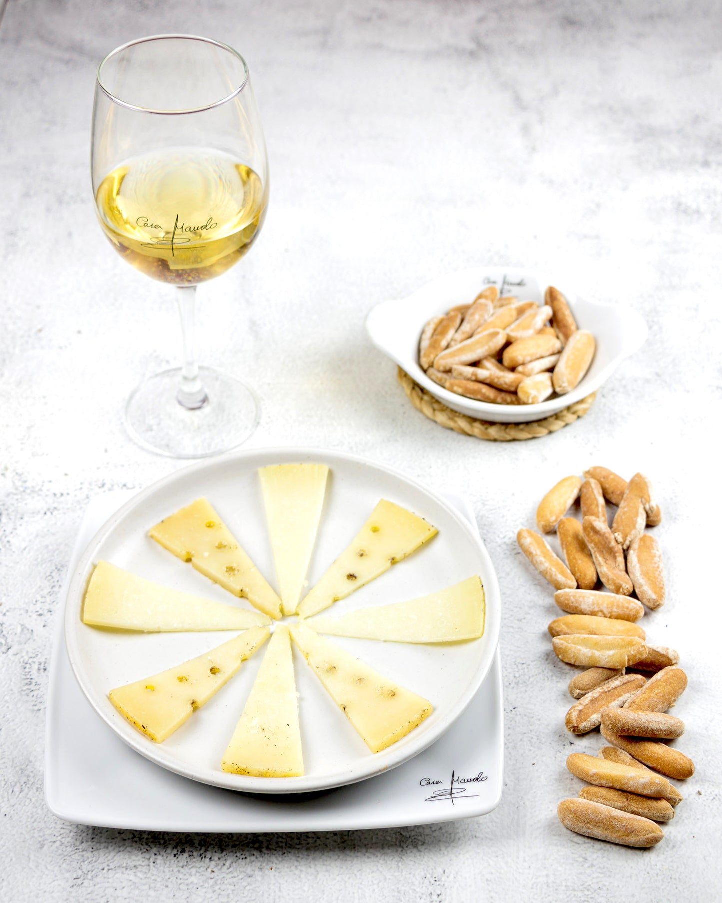 Manchego Cheese With Black Truffle Slices